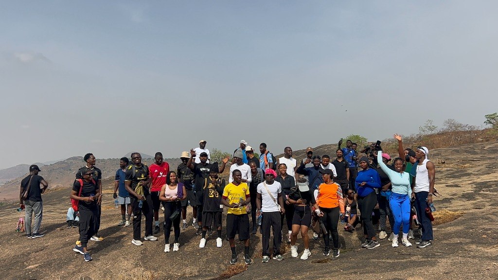 G:Lite Hub community mountain fitness hike in Dutse, Abuja
